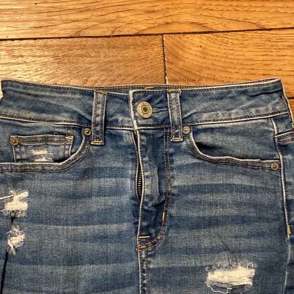 american eagle 00 super stretch jean skirt - Picture 4 of 10